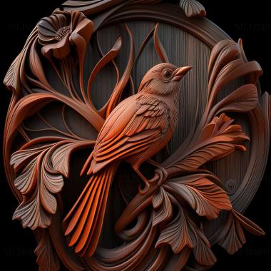 3D model Bird of Paradise (STL)